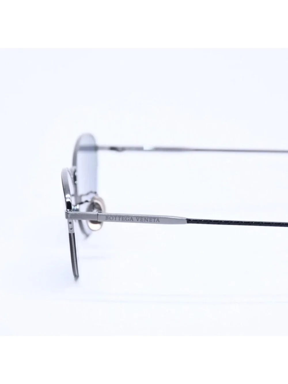 Bottega Veneta Half Rim Sunglasses Eyewear 001 60 Intrecciato